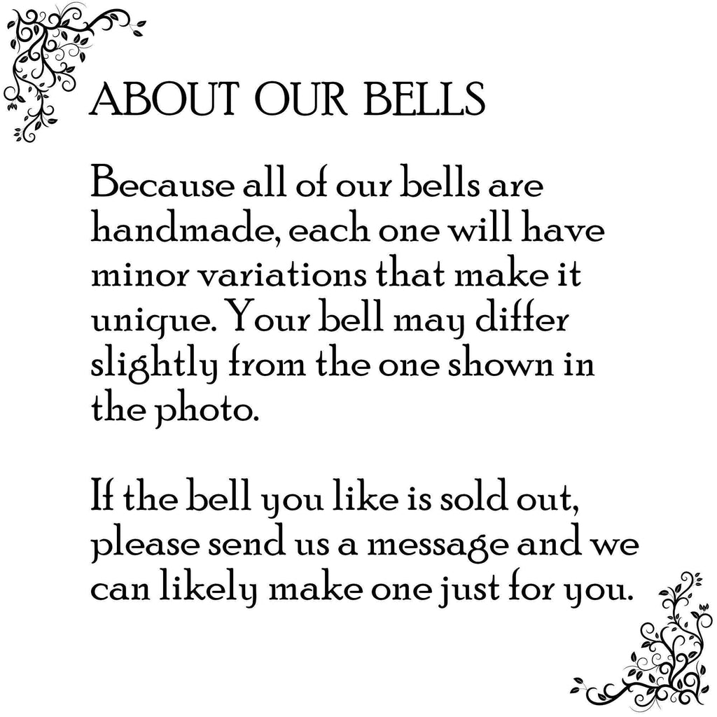 Witch's Bell: Peculiar Branch, 10 Bells, Pentagram Charm - Handcrafted