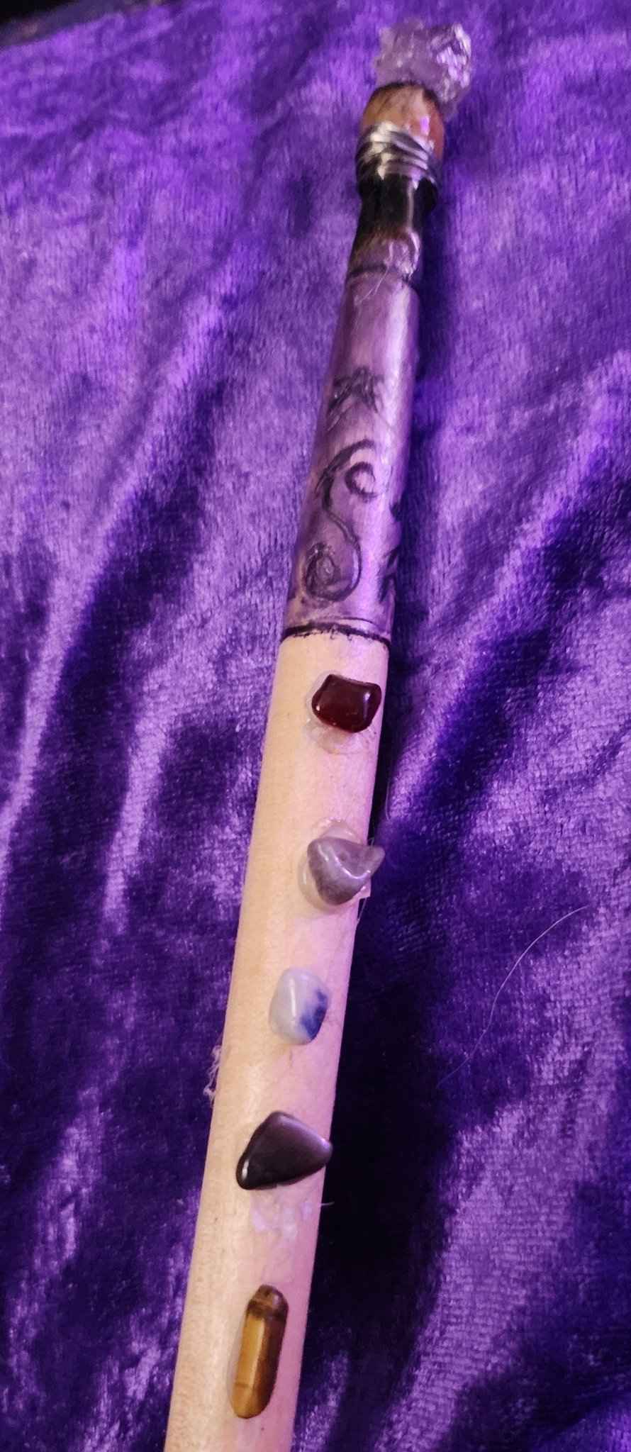 Mystic Handcrafted Intention Wand - Amethyst Drummer Wand