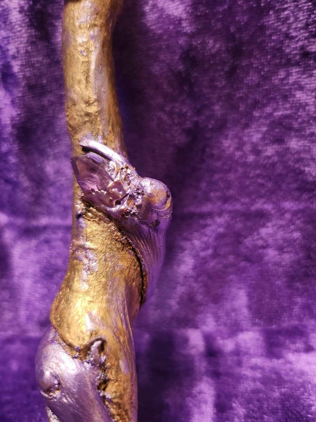 Mystic Handcrafted Intention Wand - Spiral Amethyst Wand