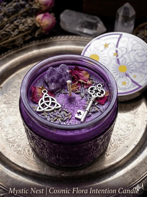 Cosmic Flora Candle - Mystic Nest Apothecary