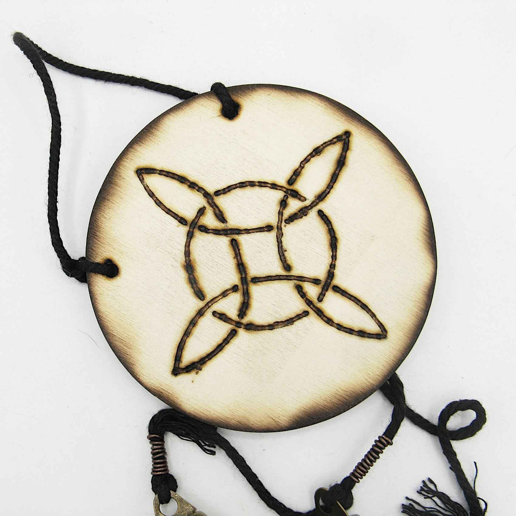 Witch's Bell: Witch's Knot and 3 Bells - Handcrafted