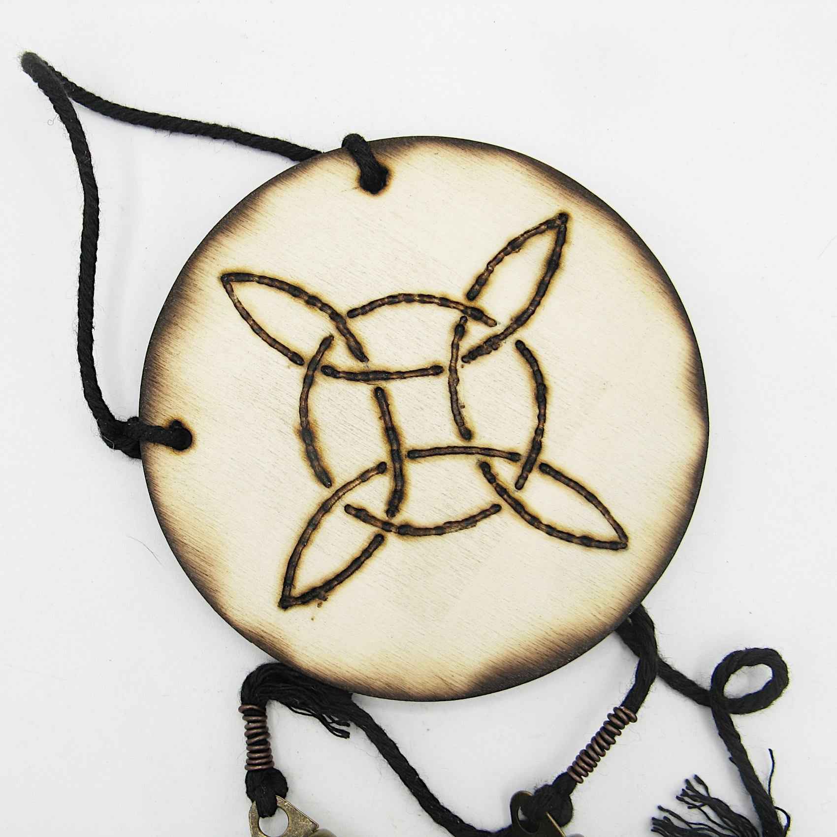 Witch's Bell: Witch's Knot and 3 Bells - Handcrafted