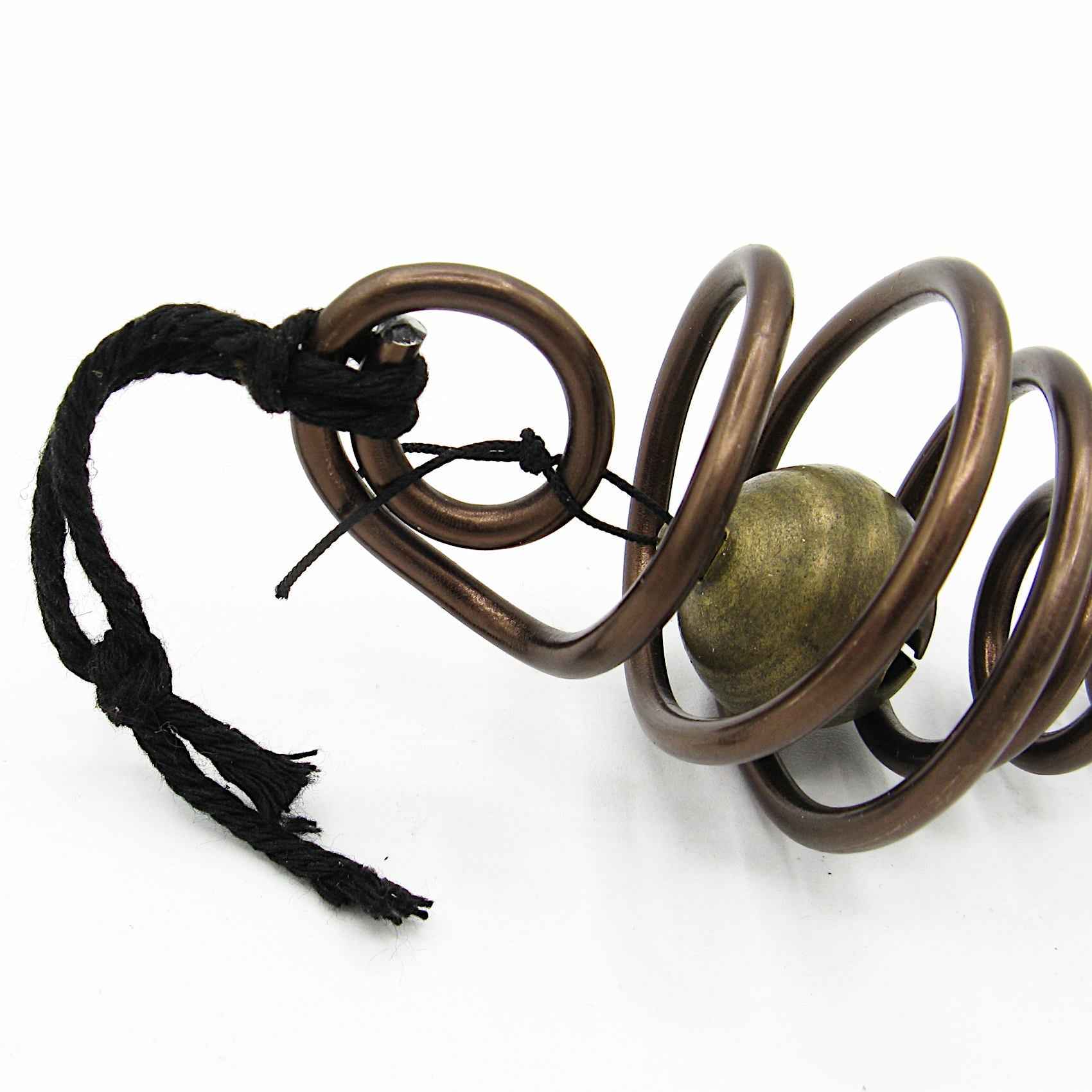 Witch's Bell: Spirals and Raw Quartz - Handcrafted