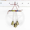 Witch's Bell: Twig, Beads, Chains - Handcrafted