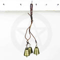 Witch's Bell: 3 Bells on Vines with Glass Beads